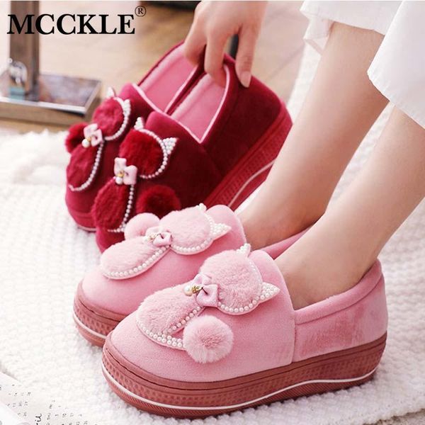 

winter slippers women shoes home cute cat thick bottom house warm plush ladies shoe fashion flat platform female 2021, Black