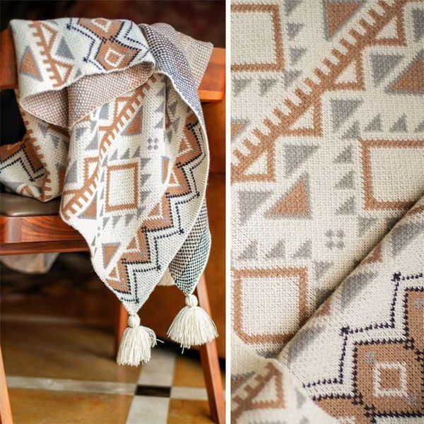 

blankets modern simple woolen soft sofa shawl decorative travel blanket