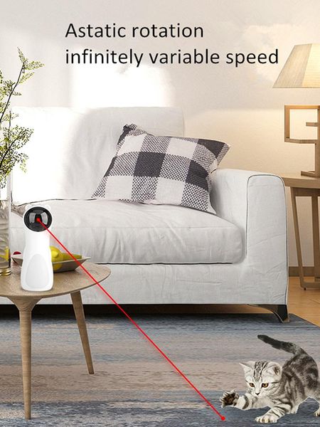 

smart cat teasing toy bear-shaped automatic interactive toys funny infrared led electronic pet for pets cats supplies