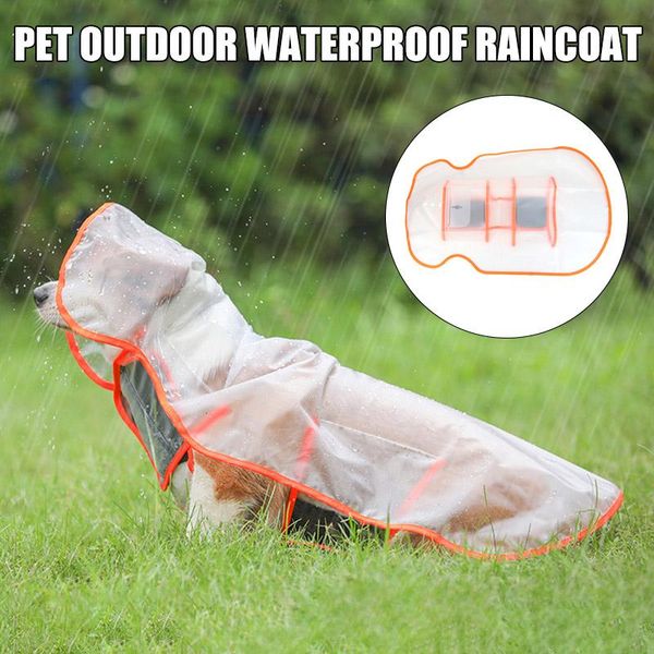 

dog apparel pet hooded raincoat clothes waterproof adjustable windproof for outdoor hyd88