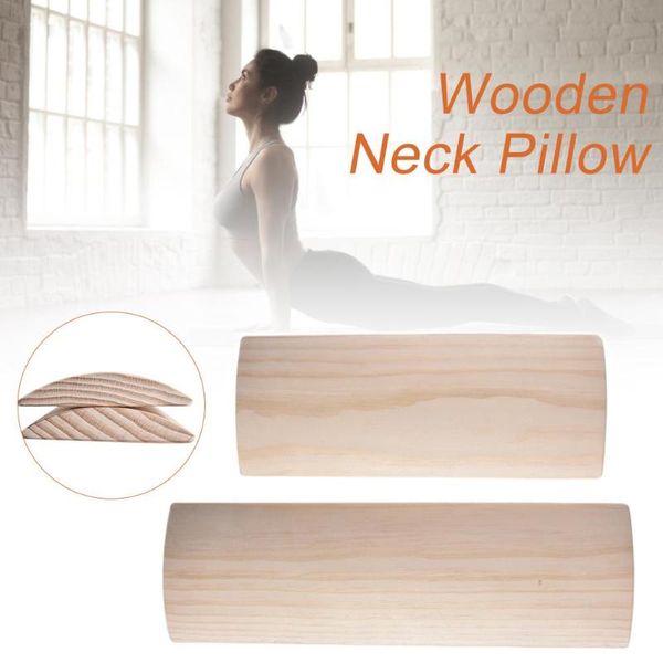 

yoga mats neck massager cushion wooden mat acupressure relieve stress back body pain massage pillow