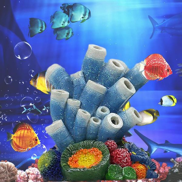 

fish tank ornament aquarium air bubble oxygen pump volcano shape coral bubbler landscaping decoration stone decor decorations