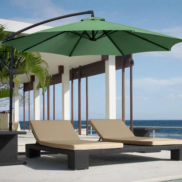 

patio umbrella outdoor canopy awnings shades hexagon 2m black protective dustproof waterproof durable rainproof umbrellas shade