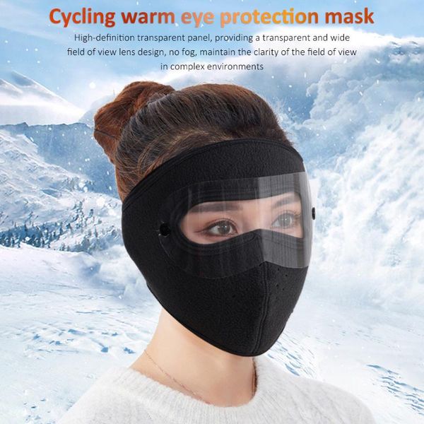 

compression face thermal fishing dustproof outdoor mask men cycling cover winter resistance women motorcycle outdo caps & masks, Black