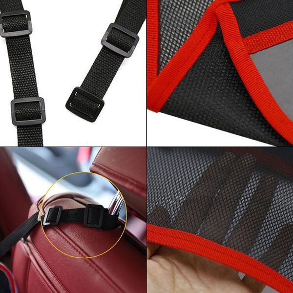 

car organizer net pocket handbag holder 3-layer mesh seat back bag for storage y5gf