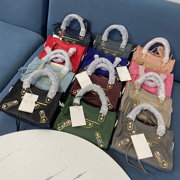 

rivet gold ingot fashion handbag shoulder bag female trend