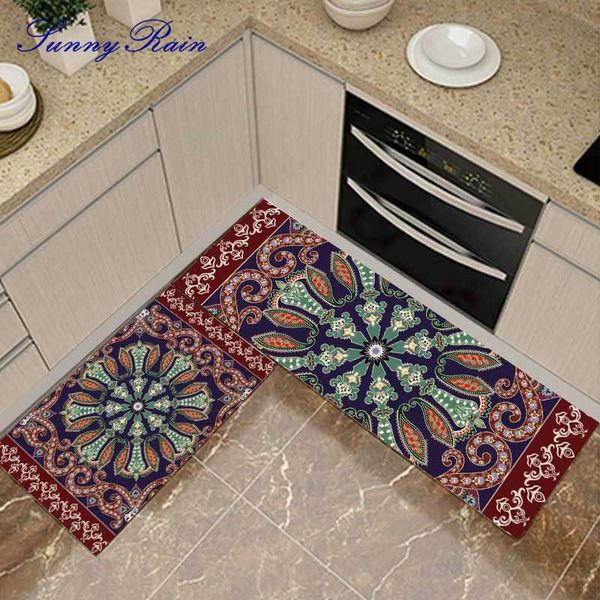 

sunnyrain 1-piece kitchen rugs washable area for bathroom carpets