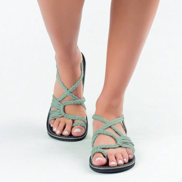 

sandals fashion sapato feminino pu ladies shoes summer 2021 bohemia flat with women thin beach sandalet shallow, Black