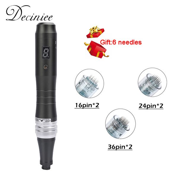 

dr pen ultima m8 electric derma pen microneedle pen therapy bb glow beauty machine digital display with 6pcs cartridges needles