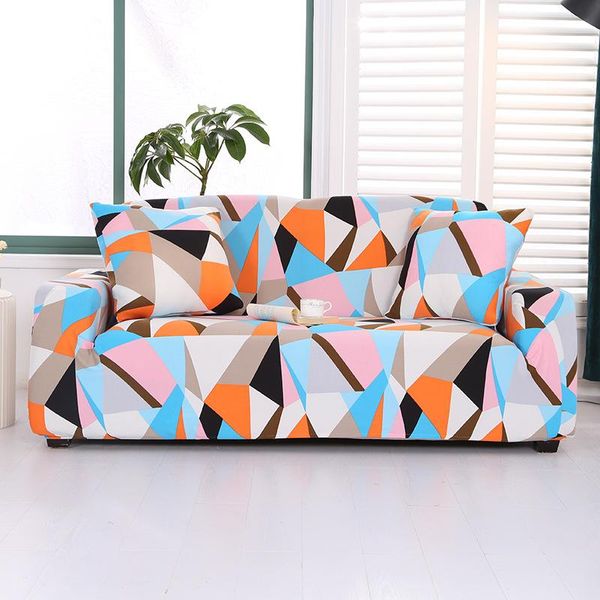 

chair covers elastic geometric printing sofa cover home full-inclusive chaise combination modern polyester sofas cushion 1/2/3/4 seater