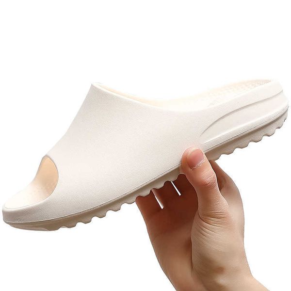 

coconut slippers male summer indoor and outdoor wear lovers bathroom bath antiskid home soft thick bottom cool slippers female, Black