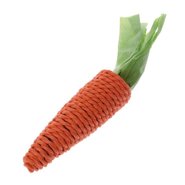 

cat toys funny pet scratch toy straw carrot for hamster guinea rat chew