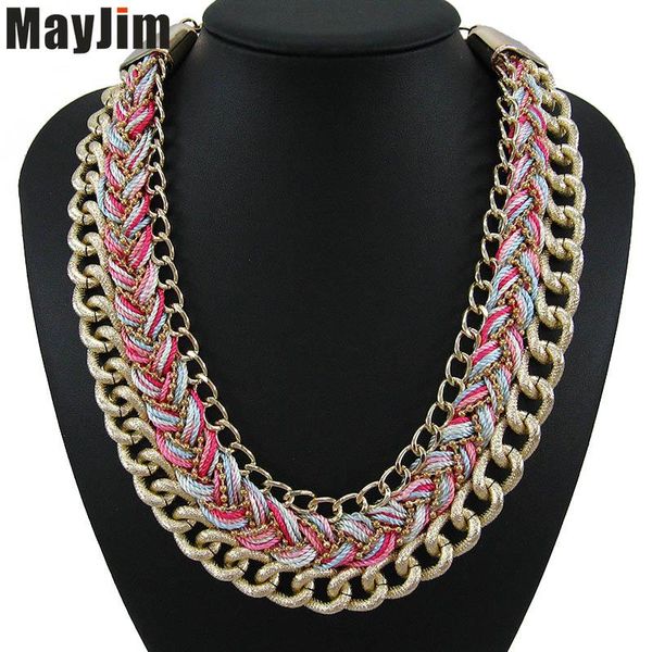 

statement necklace 2021 fashion vintage jewelry multicolor short chain choker necklaces & pendants women accessories chokers, Golden;silver