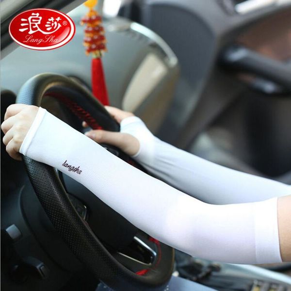 

ice silk sleeves langsha creative ice silk sunscreen sleeve for men and women outdoor riding in summer