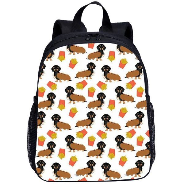 

backpack kawaii dachshund sausage dog mini backpacks kids school bag for teenage boys children bagpack mochila bookbag casual laptop
