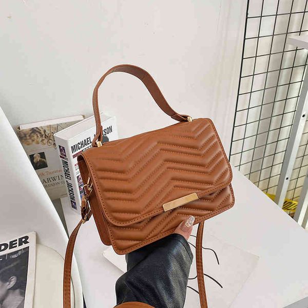 

fashion lingge embroidered thread small square bag messenger 202 new women's bag fashion single shoulder hand