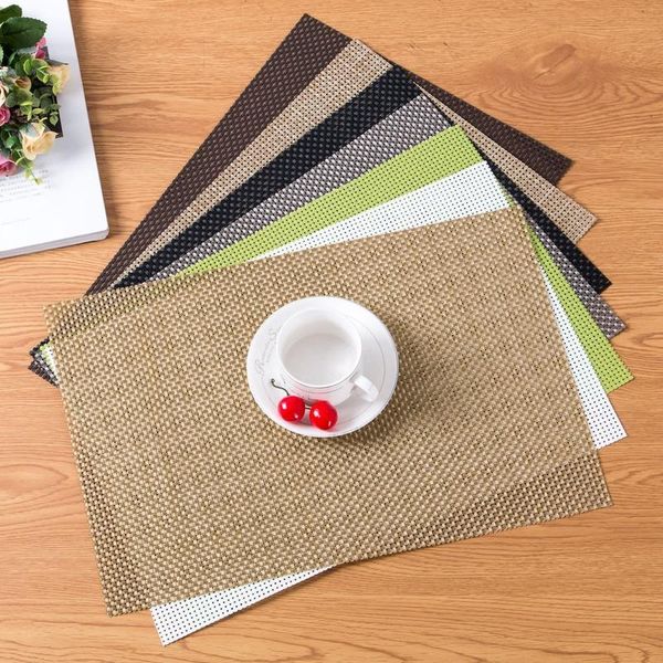 

mats & pads 4pcs pvc placemat dining table eco-friendly heat-insulationtable mat kitchen sets