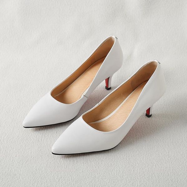 

dress shoes women high-heels classic fashion high-heeled office work pointed heels pumps elegant ladies low-heeled shallow mouth, Black