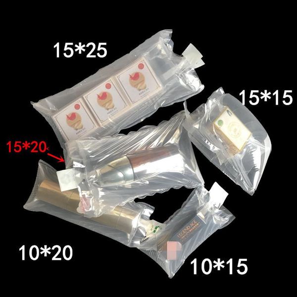 

storage bags 100pcs lipstick cosmetic packaging bag double layer inflatable bubble pressure-resistant cushioning protective