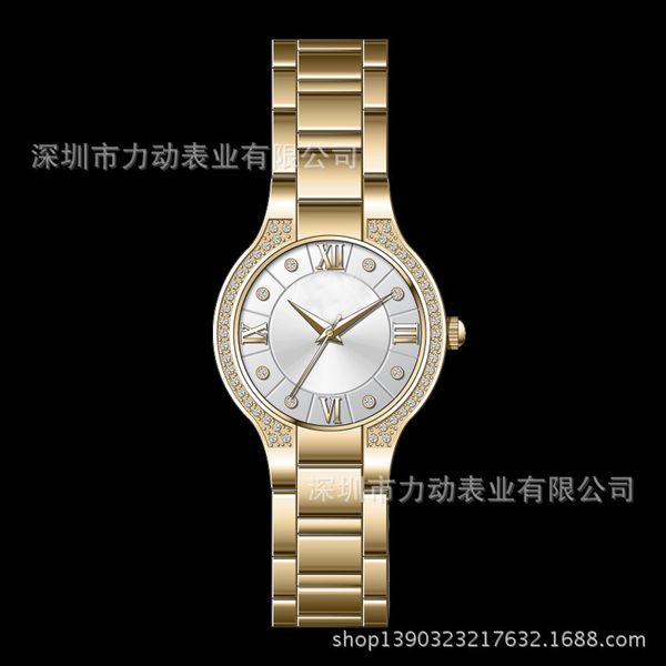 

korean fashion watch, high grade quartz customized ladies' bracelet watch, Slivery;brown