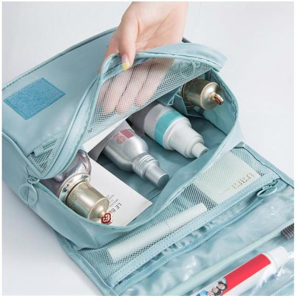 

portable travel storage bag cosmetic toiletry hanging waterproof large capacity pouch makeup organizer bags z71