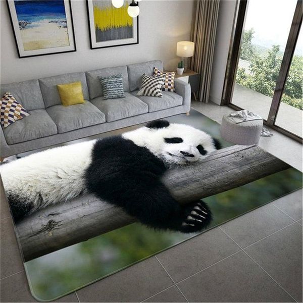 

carpets wild panda carpet kids room for boys soft crawling mat 3d animal living entrance floor bedroom