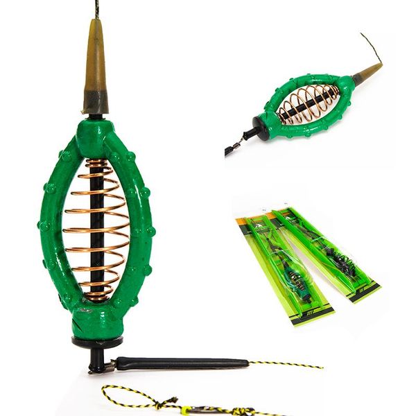 

fishing hooks 30g -60g bait cage fish lure copper trap basket feeder holder with carp tackle tool