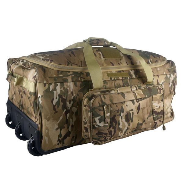 Bolsas ao ar livre Sports Duffel Bag Wheels Rolling Deployment Wheeled Military Military Mistercouse Travel Travel LoRs