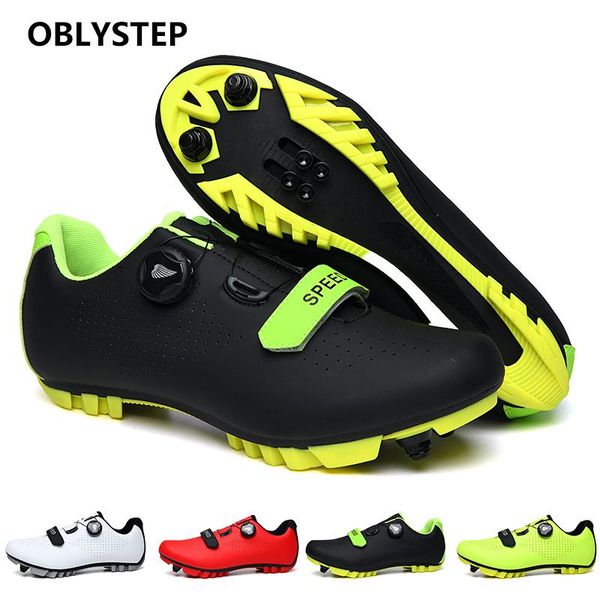 

cycling footwear obstestep 2021 self-locking mountain bike shoes men's black breathable sports youth outdoor