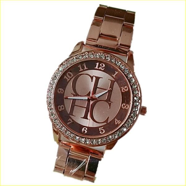 

wristwatches fashion women watch luxury brands rhinestone watches stainless steel quartz bear clock kobiet, Slivery;brown