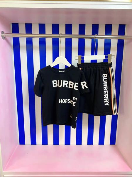 

boy and girl clothe summer set kid clothing sets black t-shirt+pants 110-160 cm korean boys autumn clothes set, White