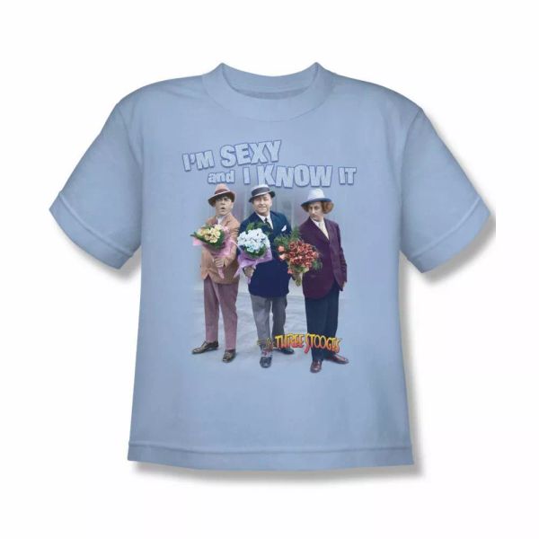 

Three Stooges Sexy Youth Short Sleeve T-Shirt Sizes- S-XL New, White;black