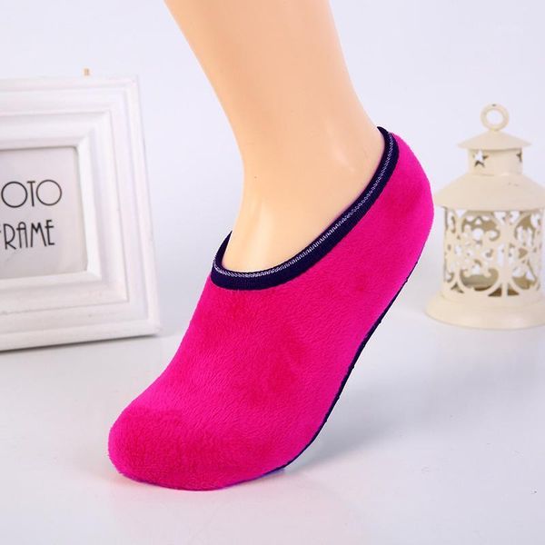 

christmas decorations non-slip thicken warm autumn winter socks plush indoor elastic floor socking slippers size for women girl rubber slip-