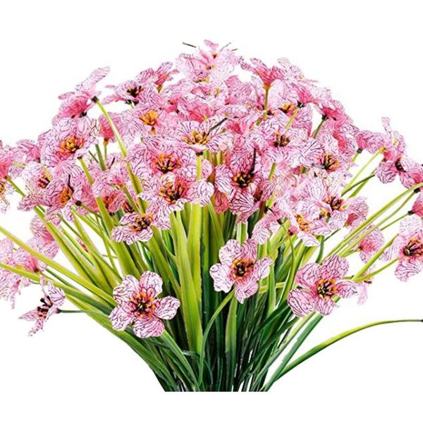 

bundles artificial flowers outdoor fake no fade faux plastic plants garden porch window box decorating decorative & wreaths