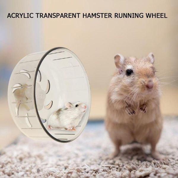 

small animal supplies transparent hamster wheel running treadmill silent pet wheels guinea pig cage accessories
