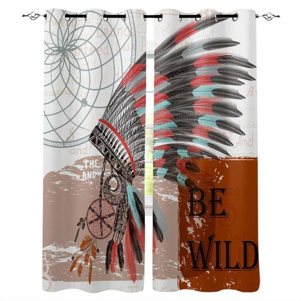

indians feather retro curtains in the living room kitchen bedroom interior decor curtain window divider home decoration & drapes