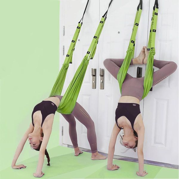 

fashion aerial yoga rope open hip stretch with inverted pull belt splits lower waist trainer1