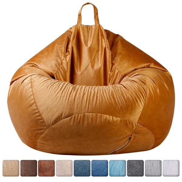 

chair covers large small lazy sofas cover chairs without filler cashmere polyestercloth lounger seat bean bag pouf puff couch tatami