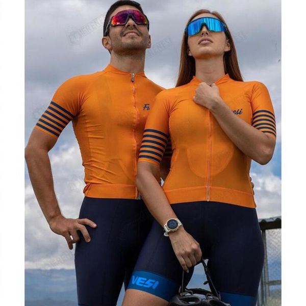 

racing sets 2021 frenesi 100% italy lycra pro fabric ropa ciclismo maillot cycling jersey skinsuit bike clothing triathlon suit, Black;blue
