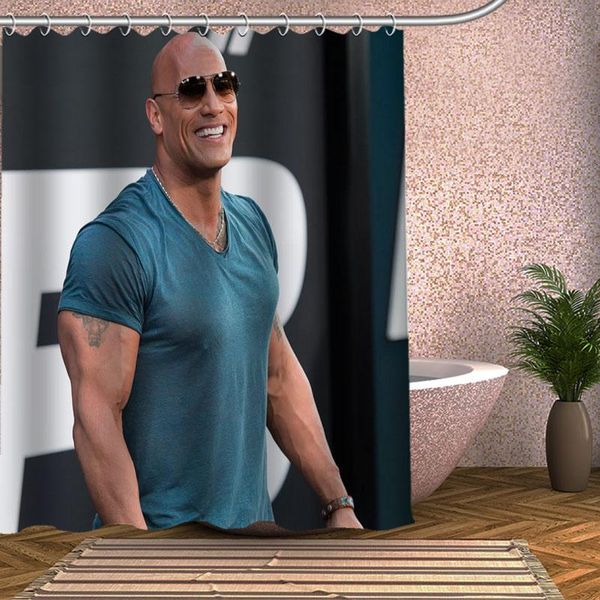 

shower curtains dwayne johnson curtain eco-friendly modern fabric polyester custom bath home decor