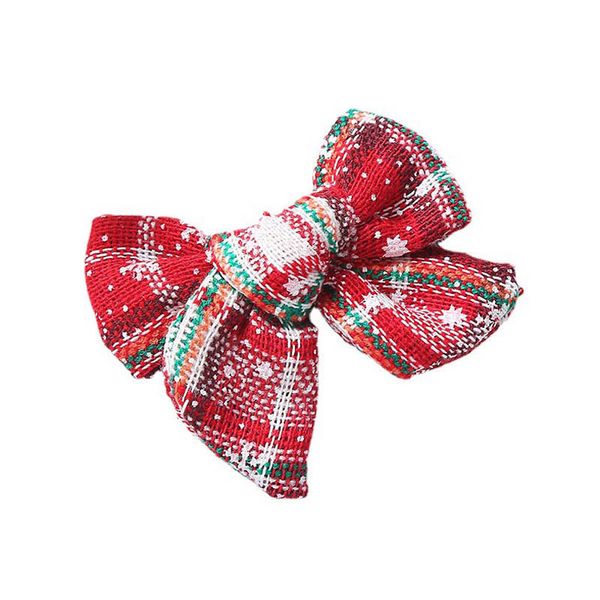 

christmas girls hair accessories hairclips kids barrettes baby bb clip headdress printed bow cute accessory b8509, Slivery;white
