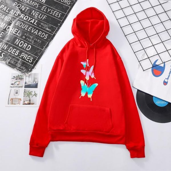 

women's hoodies & sweatshirts winter women fashion sweatshirt harajuku lady hoodie loose thick printed korean long sleeve female casual, Black