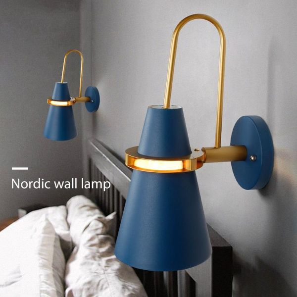 

wall lamp nordic modern designer creative kitchen el restaurant living room bedroom decor macaron personality light