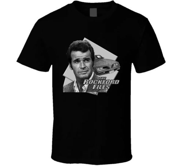 

rockford files jim 1970 pi tv funny t shirt, White;black
