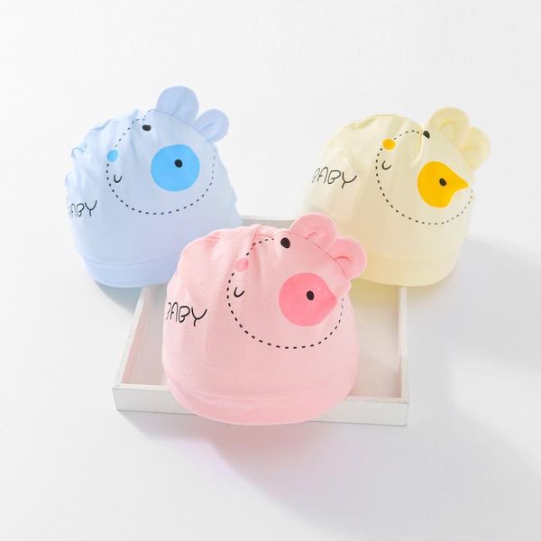 

caps & hats 1pcs keep warm hat baby cotton boys girls cartoon infant animals, Yellow