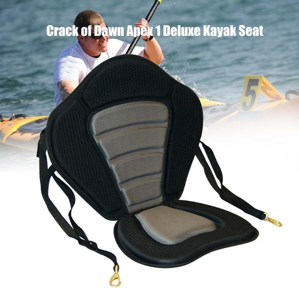 

universal kayak padded seat pad canoe sit on boat back rest cushion comfortable adjustable backrest with rafts/inflatable boats