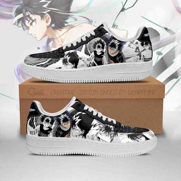 

diy anime shoes hiei sneakers yu hakusho manga casual running sport walking lightweight tennis