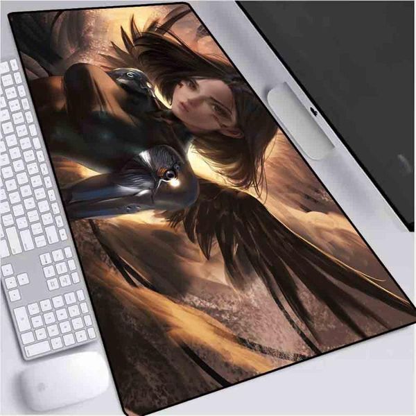 

mouse pads & wrist rests xgz angel wings lolita movie pattern large pad office home computer internet cafe keyboard anime desk