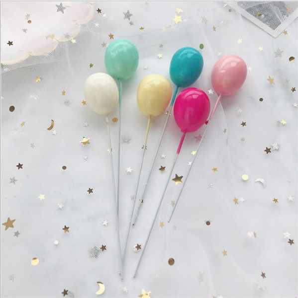 

other festive & party supplies 6pcs golden silver color balloon collection cake er for decoration dessert lovely gifts birthday wedding