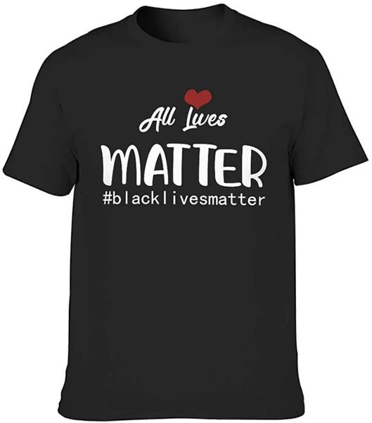 

men's t-shirts all lives matter#blacklivesmatter print t shirt athletic magical summer activewear, White;black